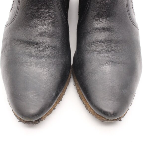 Frye Women’s Size 7 M Black Leather Wedge Ankle Boots Bootie Crepe Sole 77460 - Picture 10 of 10